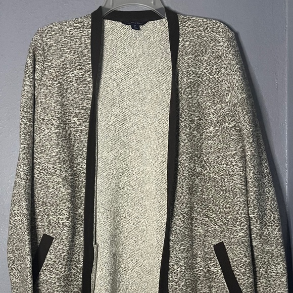 Lands’ End Cardigan Sweater Womens Small Baumwolle Open Pockets Long Oversized - Picture 1 of 9